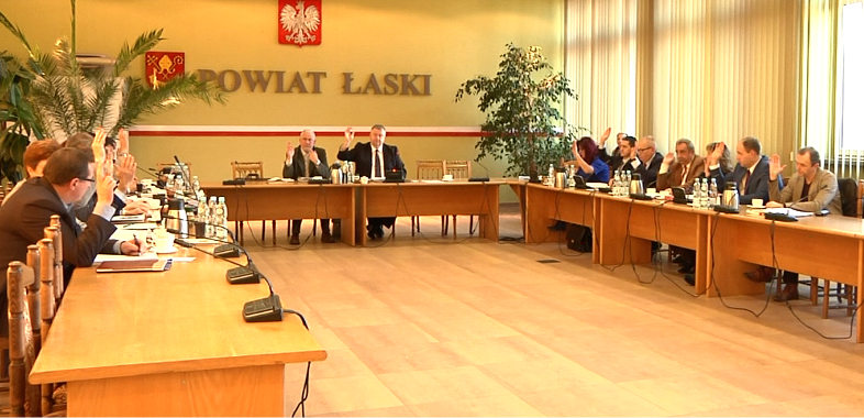 XXXIII sesja Rady Powiatu Łaskiego