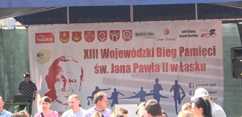 Bieg Pamięci Jana Pawła II w Łasku