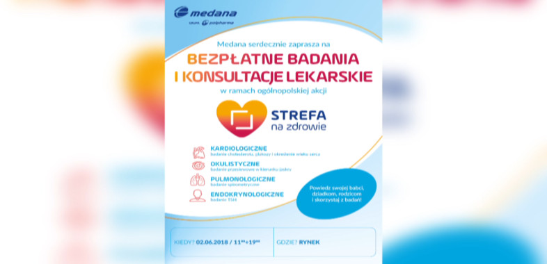 Bezpłatne badania i konsultacje lekarskie – ogłoszenie