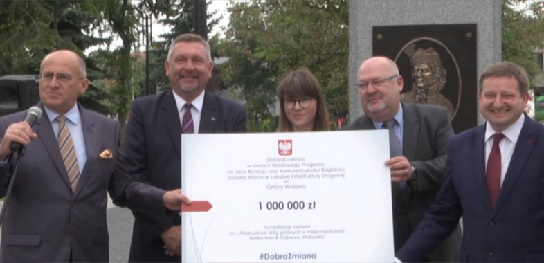 Milion złotych na przebudowę dróg dla Gminy Widawa