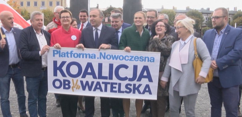 Spotkanie przedstawicieli Koalicji Obywatelskiej w Łasku