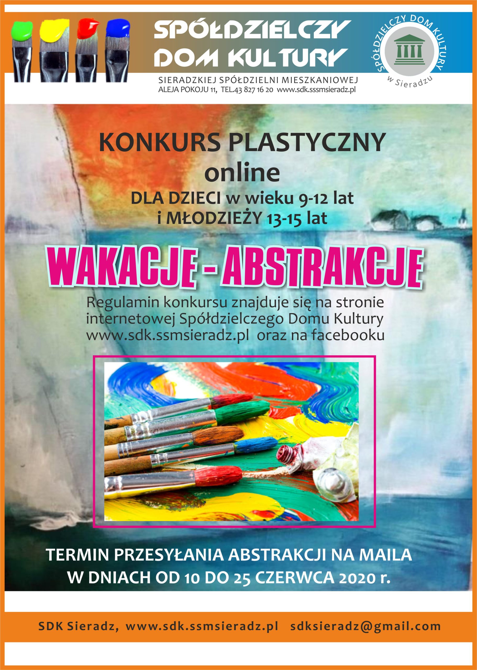 Konkurs plastyczny wakacje-abstrakcje