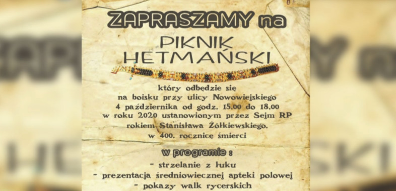 Piknik Hetmański – zaproszenie