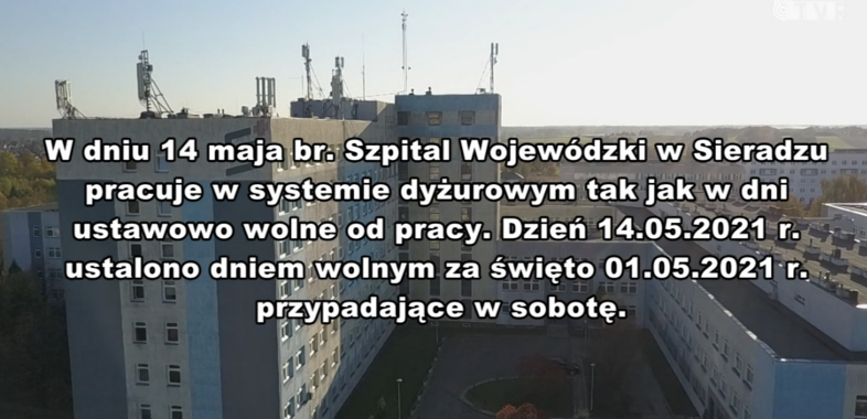 Ogłoszenie Szpitala Wojewódzkiego w Sieradzu