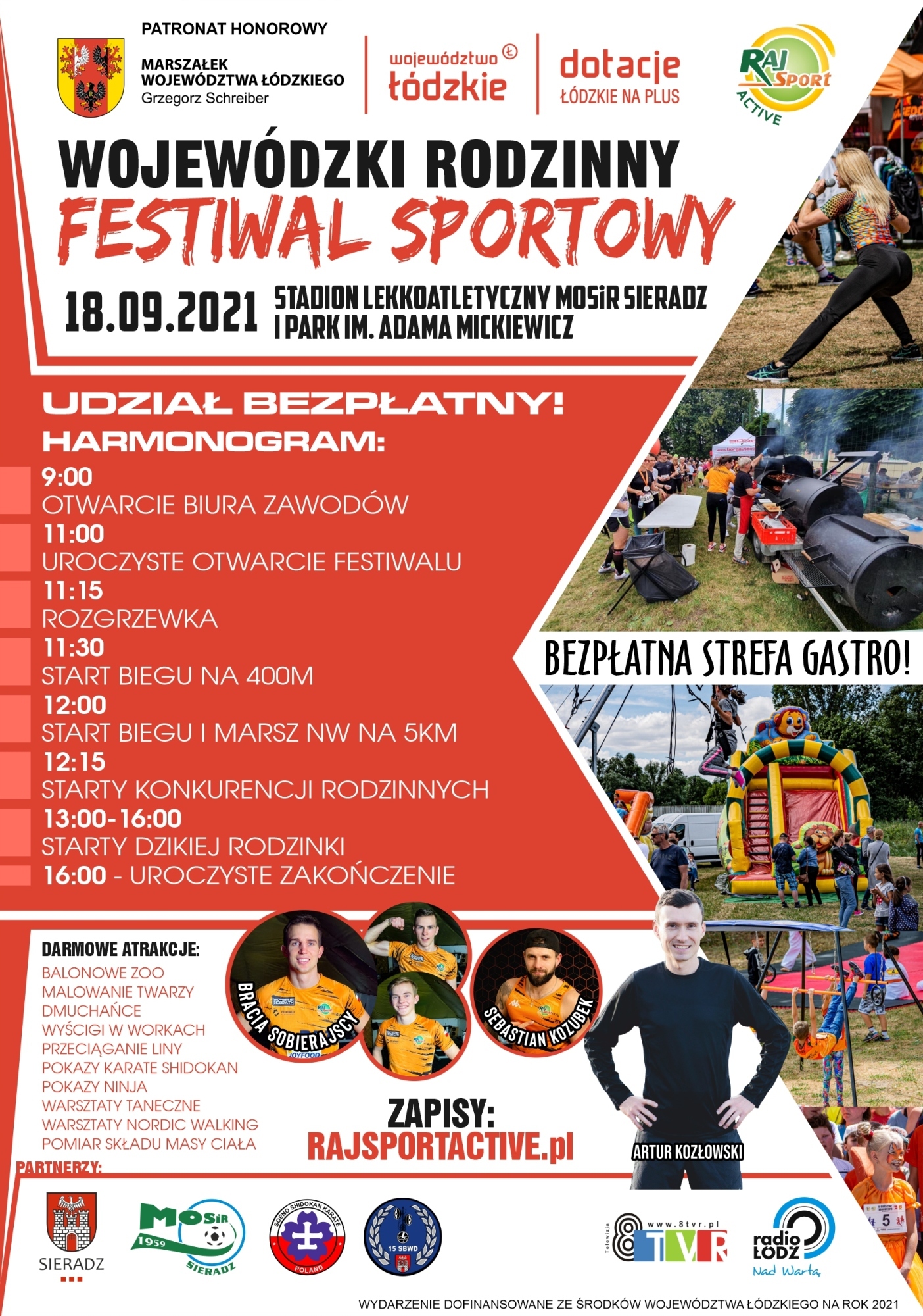 Wojewódzki Rodzinny Festiwal Sportowy – ogłoszenie