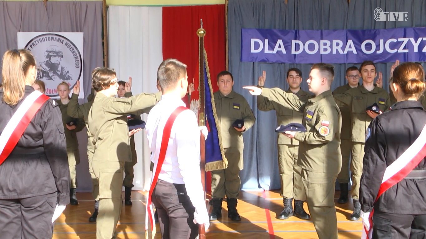 Ślubowanie kadetów Oddziału Przygotowania Wojskowego PZS w Warcie