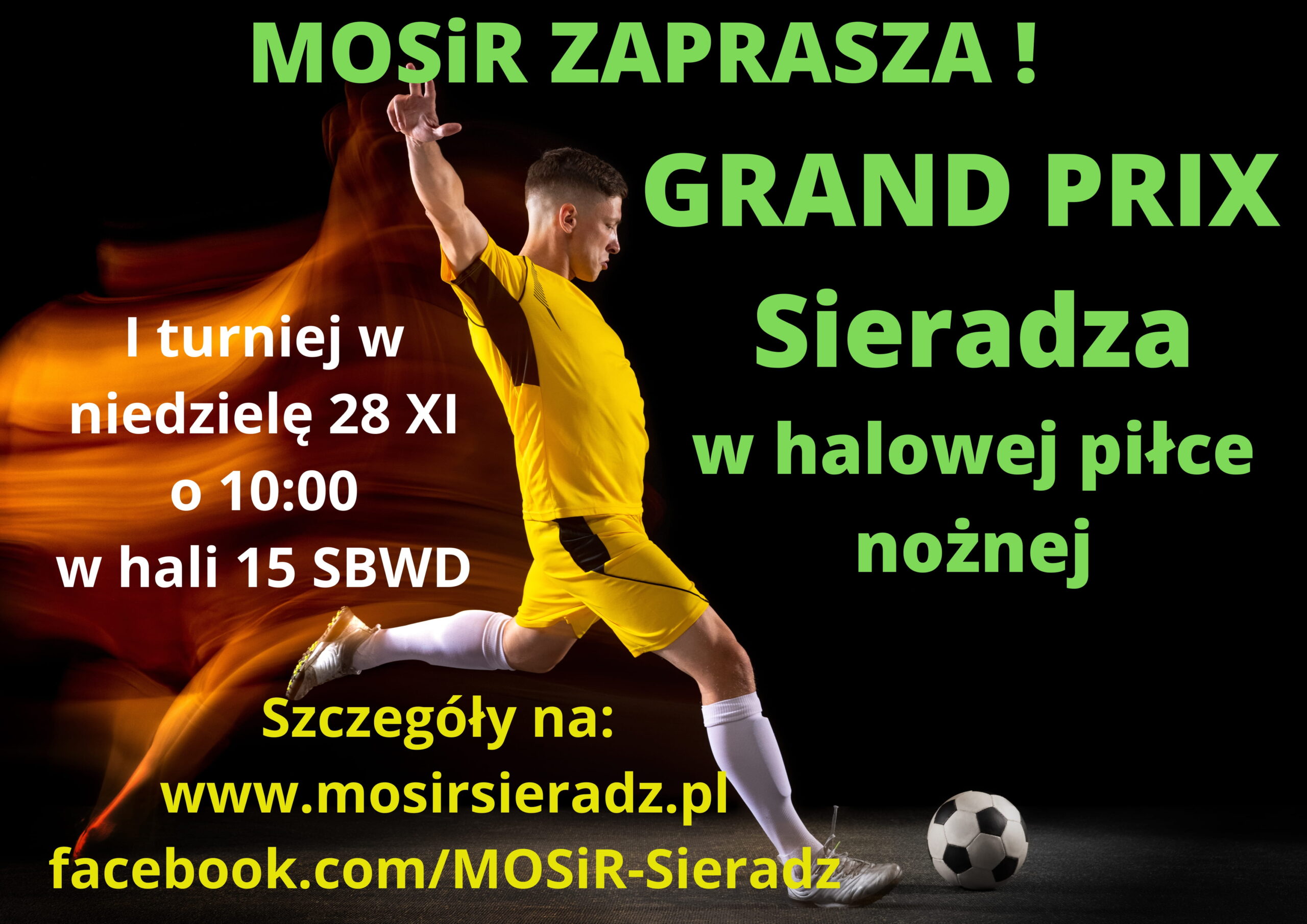 Halowe Grand Prix Sieradza – ogłoszenie