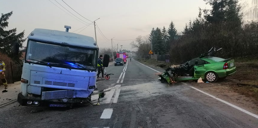 Wypadek w Małkowie