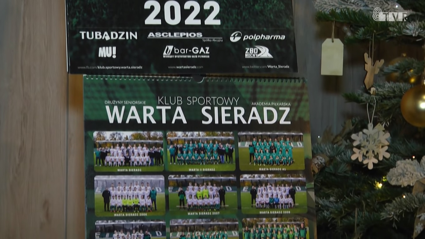 Prezentacja kalendarzy Warty Sieradz na 2022 rok