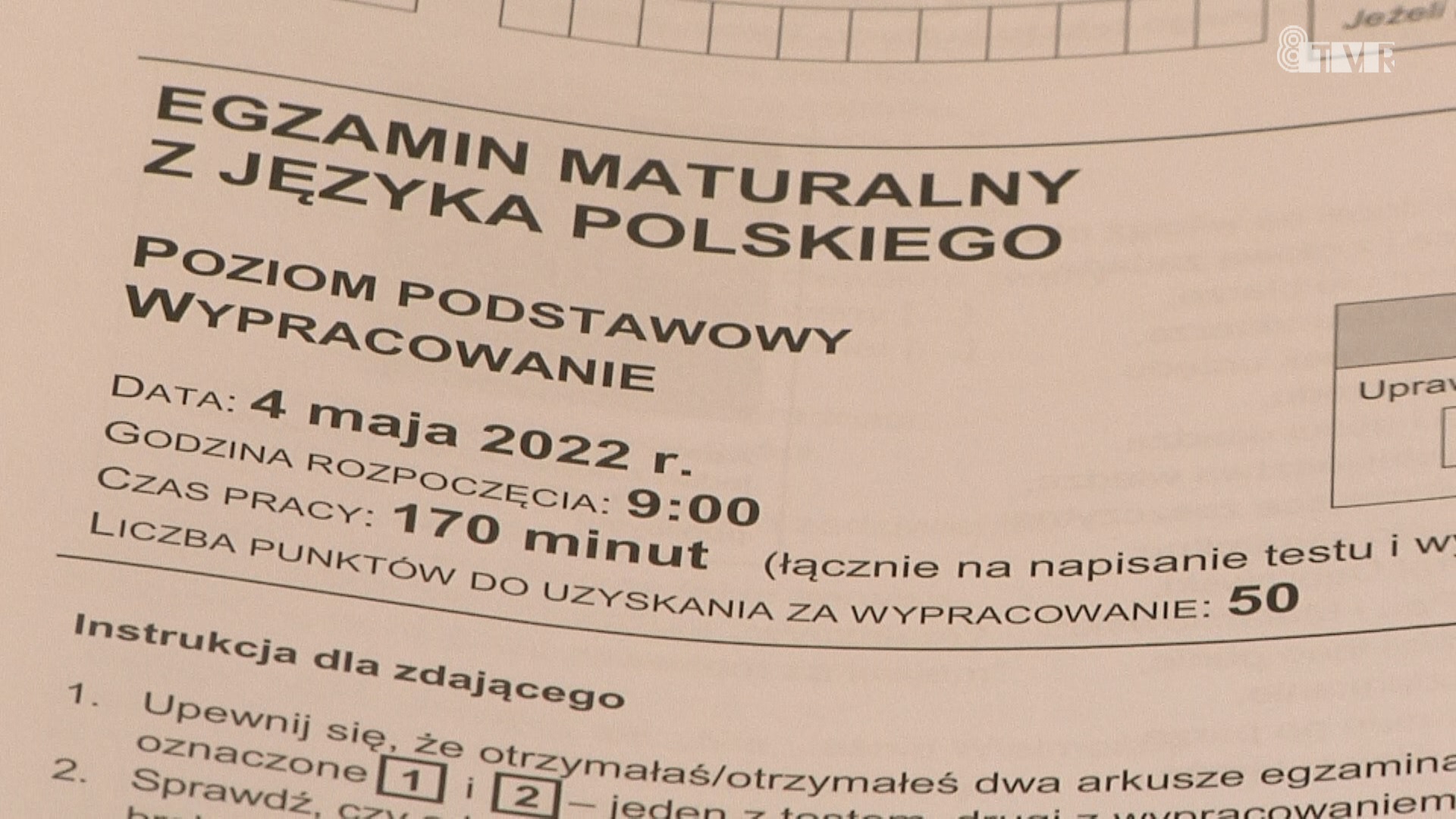 Wyniki matur z terenu powiatów