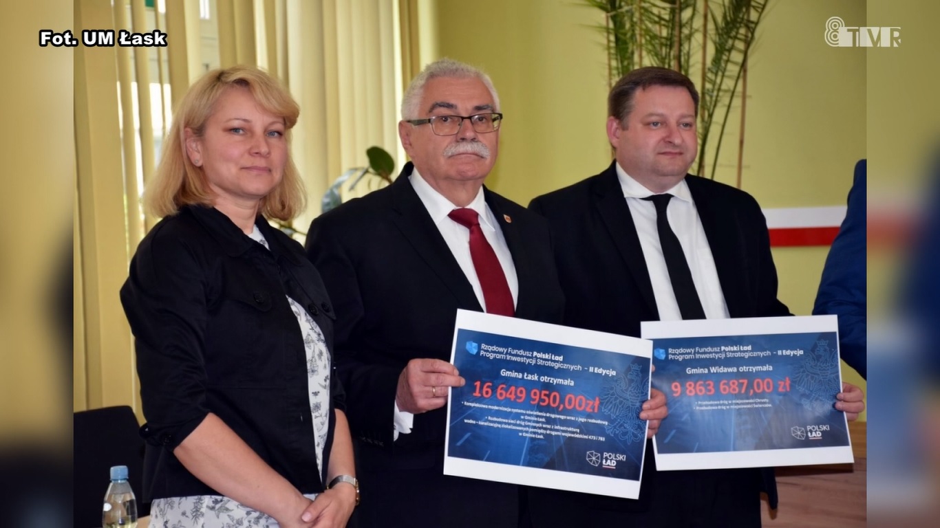 Pieniądze na inwestycje w powiecie łaskim