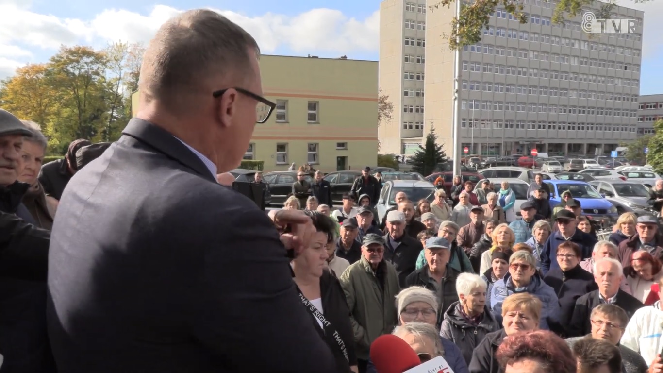 Protest mieszkańców bloków komunalnych