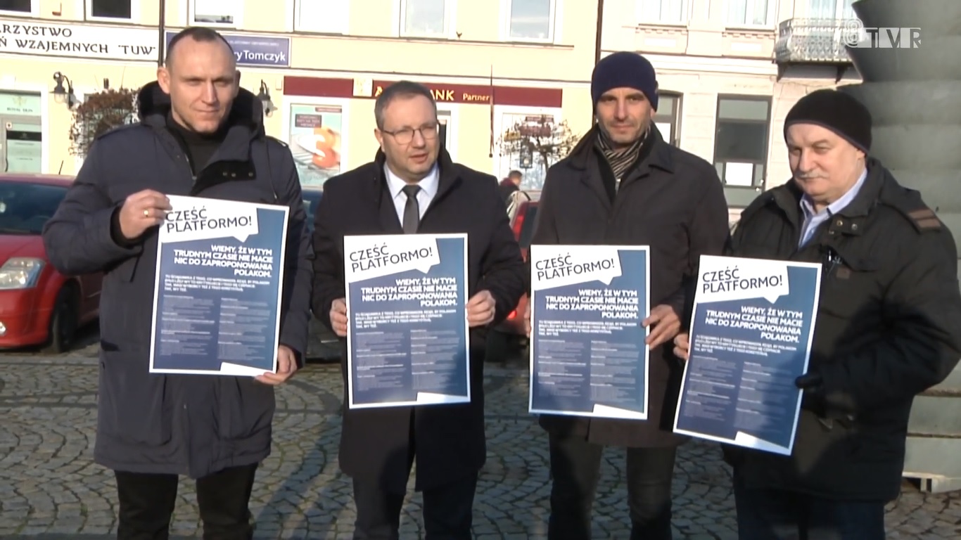 „Cześć Platformo!”. Konferencja radnych PiS w Sieradzu