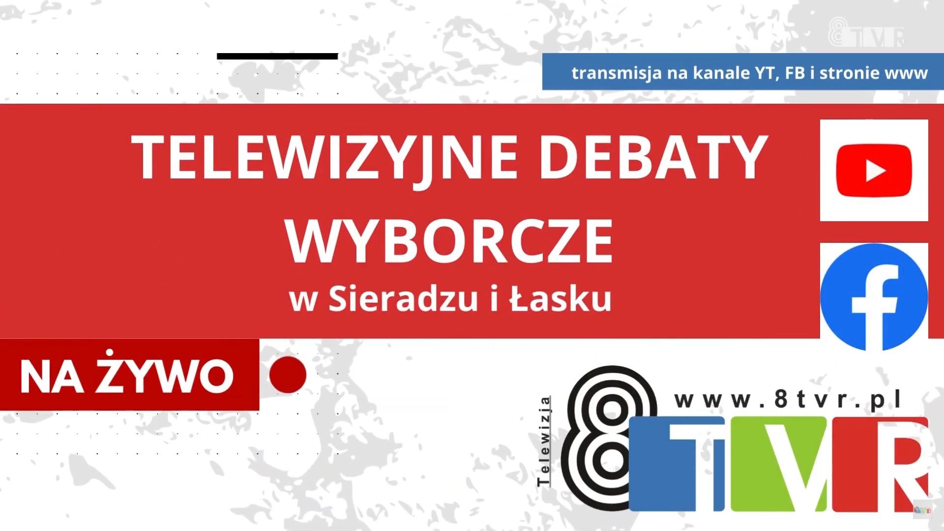 Telewizyjne debaty wyborcze w Łasku i Sieradzu || ZAPROSZENIE